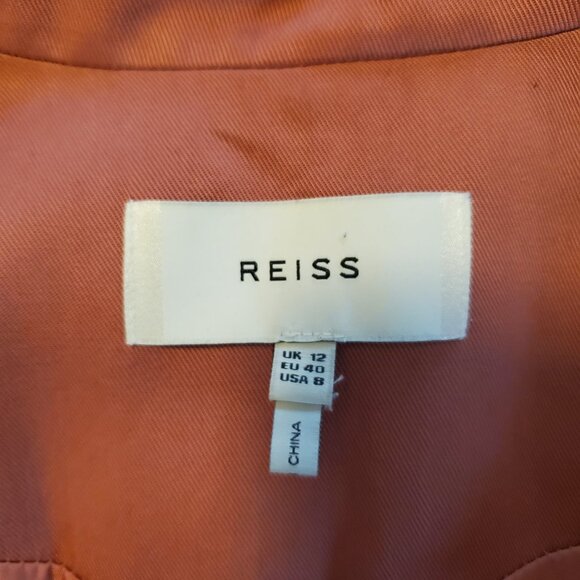 REISS Salmon Pink Coat, 8 - Picture 4 of 4